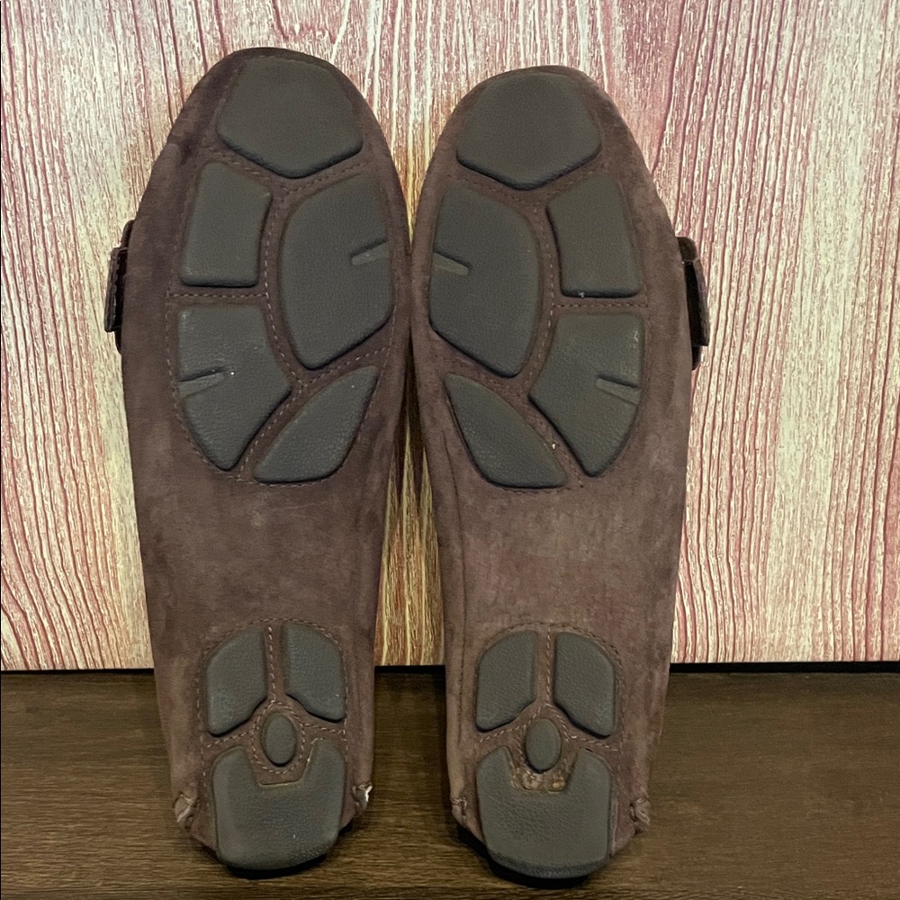 UGG Retreat Women’s Shearling Buckle Moccasin Suede Loafers - Picture 10 of 11
